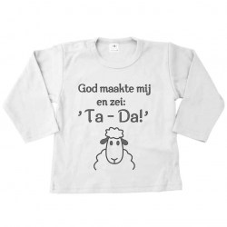 Lang shirt wit When God made me6